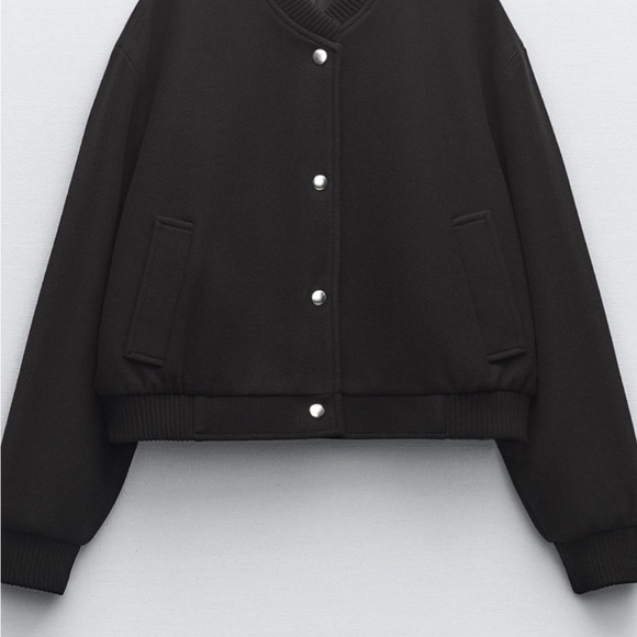 ZARA MAXI POCKET BOMBER JACKET - Picture 5 of 8